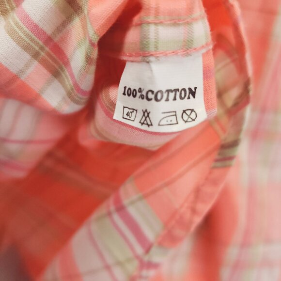 *RARE* Gianni Versace K2000 Plaid Shirt Mens XL Pink White - Picture 11 of 13